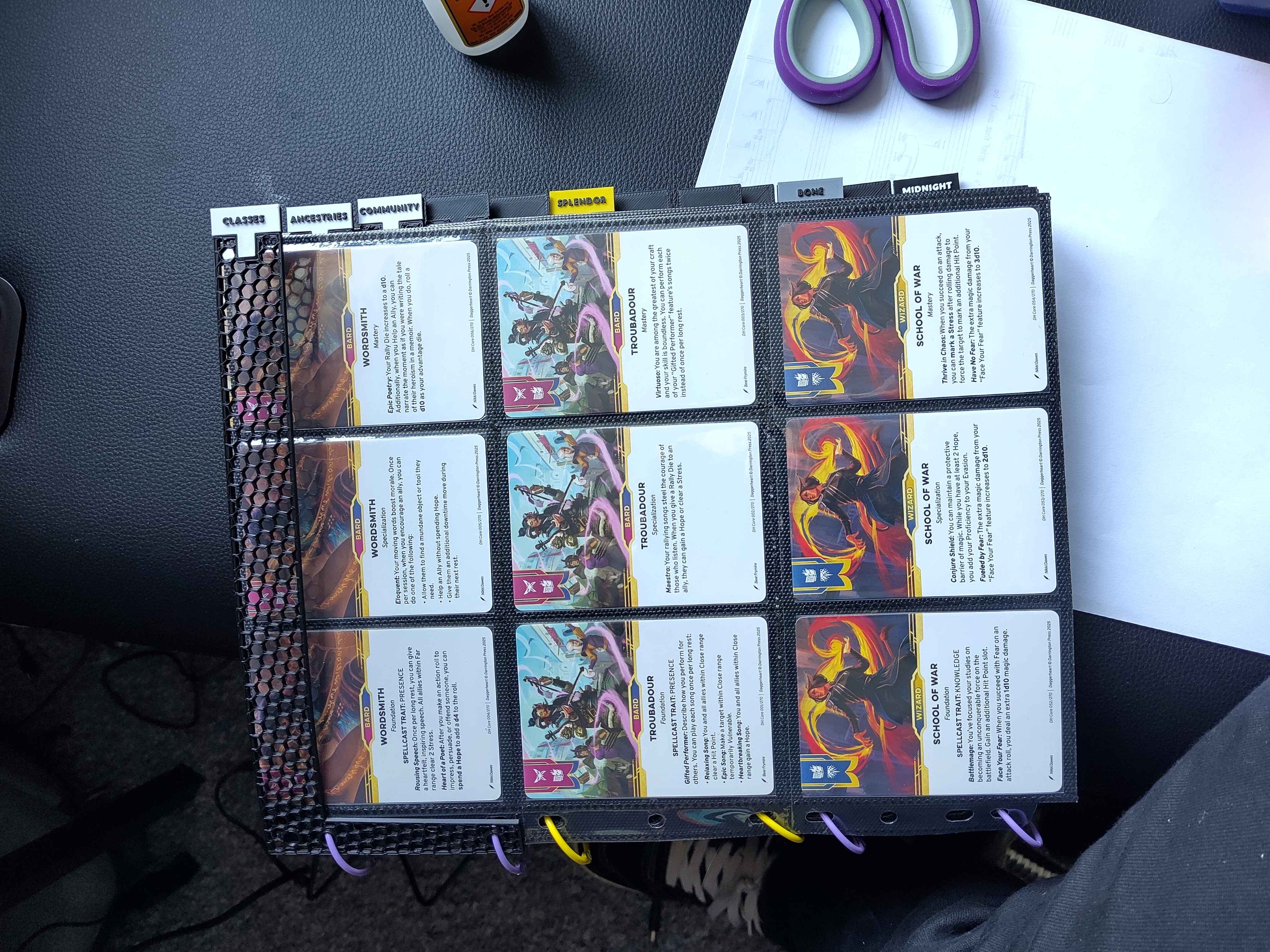 Ring Binder Divider A4 with Custom Nameplates  P2S - All 4 one Plate