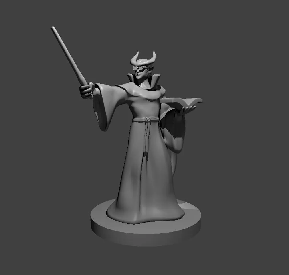 3D Printable Human Male Wizard 2 by FORG3D_MNL