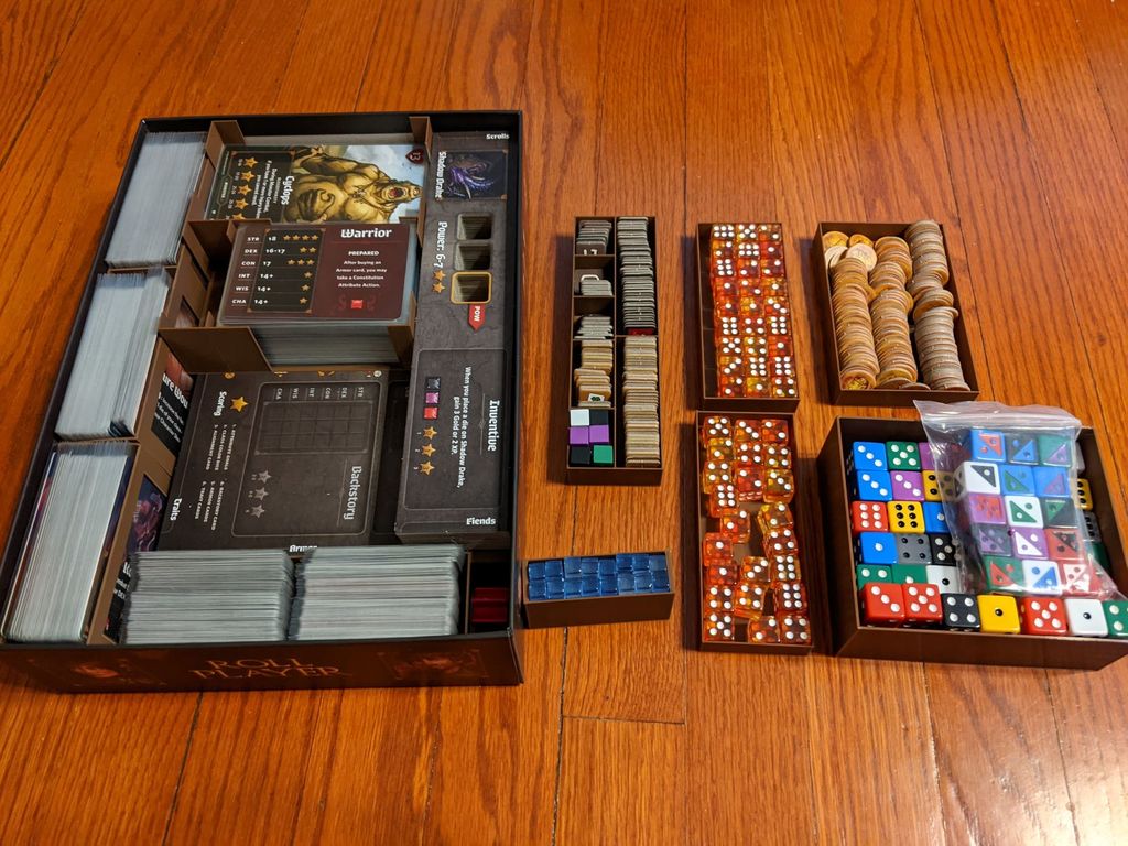 Roll Player + 2 expansions Organizer - Original Box - Sleeved by ...