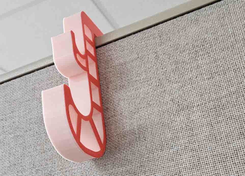 Coat Hook for Cubicle Wall