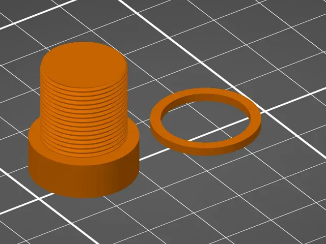 5/8 Microphone screw with 8mm HEX