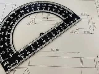 3000 mm, 18 x 18 cm Protus Kurvenlineal Regla de curva 