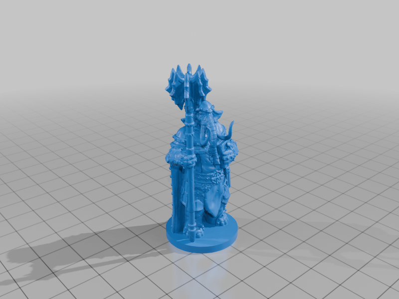 Miniatura 2 do modelo 3D Loxodon Cleric