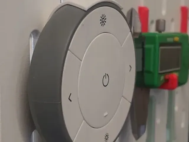 IKEA remote holder for Skadis pegboard