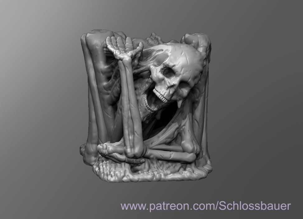 Gelatinous Cube Skeleton