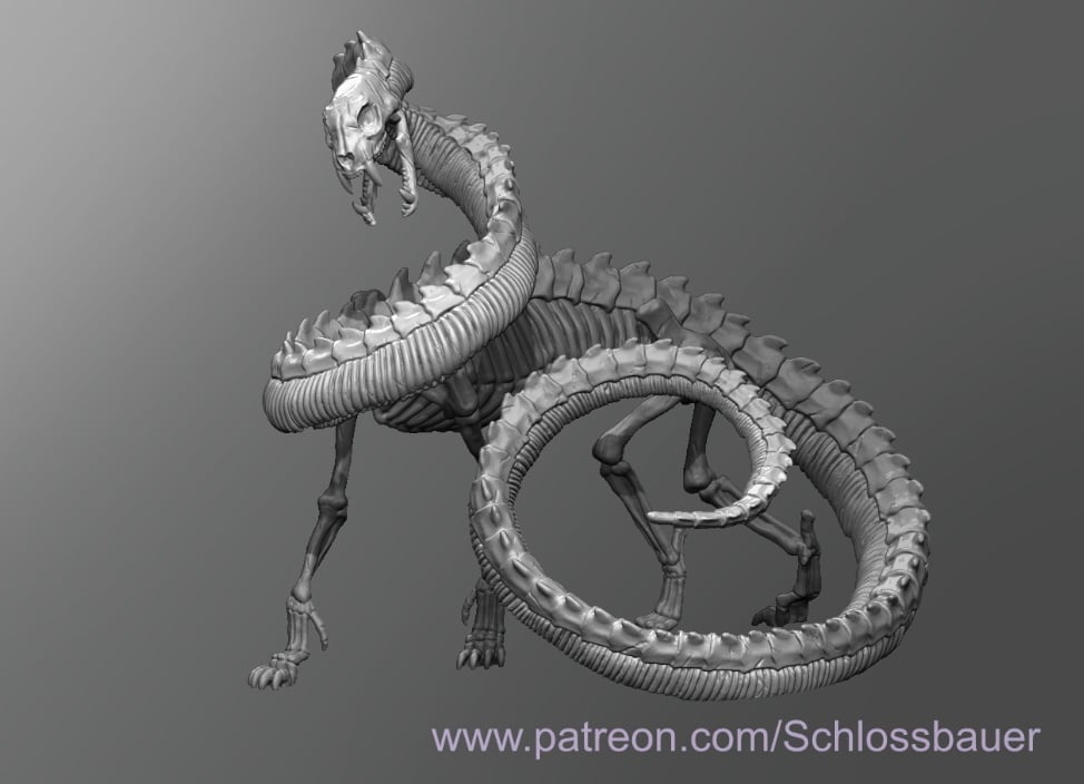 Serpopard Skeleton