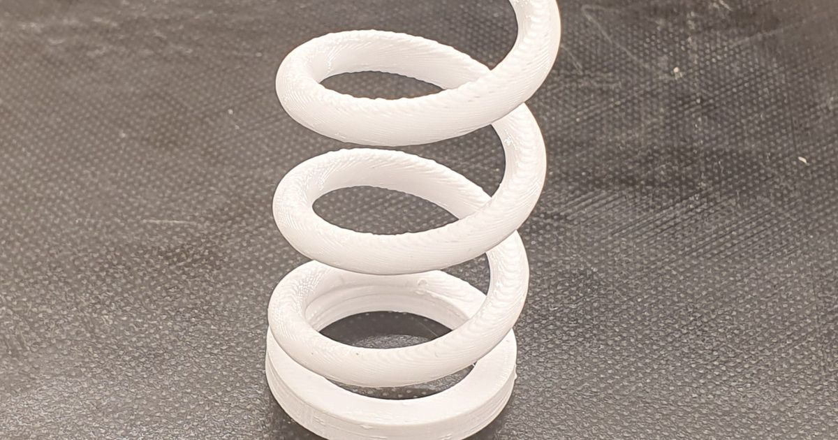 Printable Compression Spring By Janne Download Free STL Model 