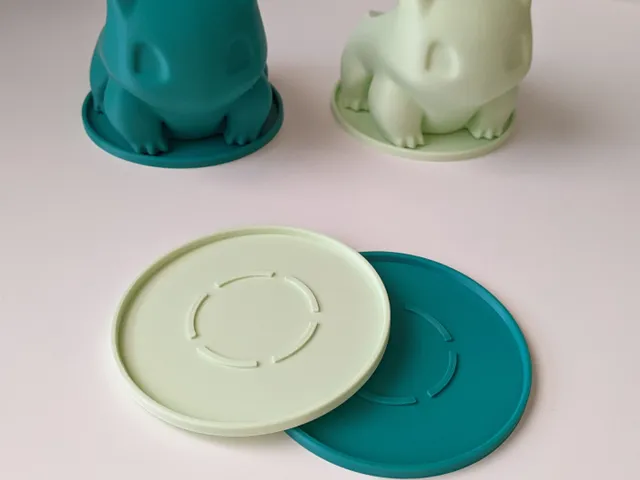 Lightweight drip tray for the Pokémon Bulbasaur Planter