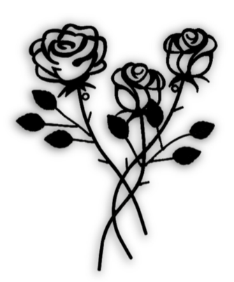 Roses wall decal