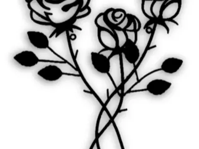 Roses wall decal