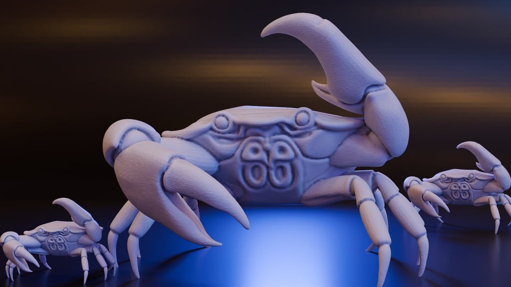 Barnacle Bess Crab - 50mm/25mm (DND / TTRPG)