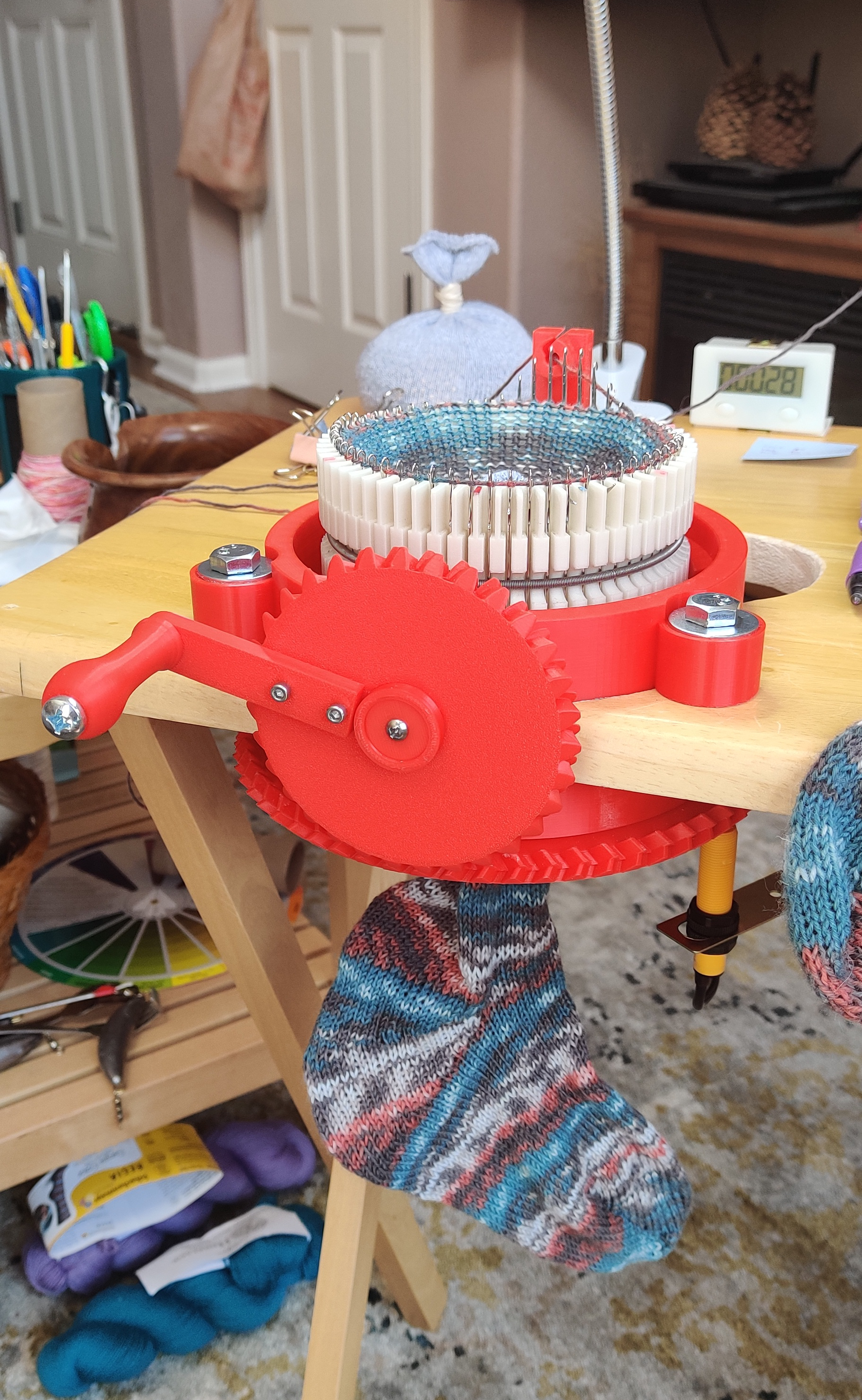Circular Sock Knitting Machine for my MOM and YOU! by JeepingJohnny, Download free STL model