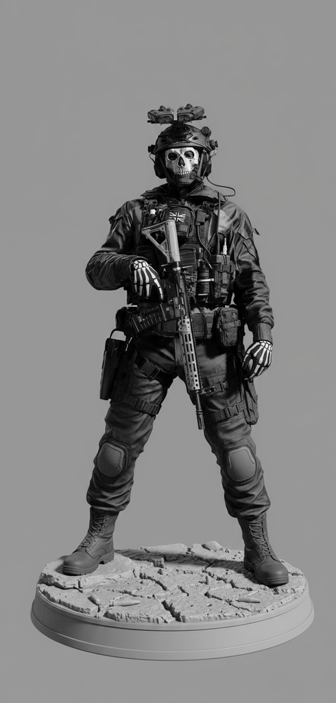 Miniatura 3 do modelo 3D Ghost (CoD)