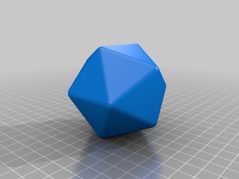 OpenSCAD Customizable Rounded Icosahedron by anv3d | Download free STL ...
