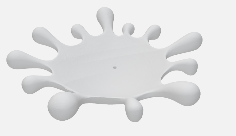 A splash key tray