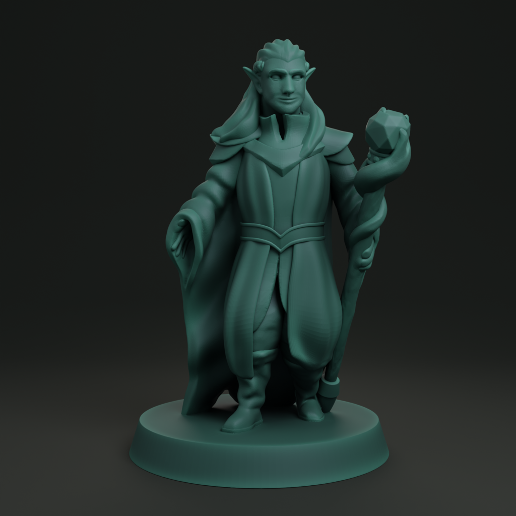 Elf wizard FDM supportless