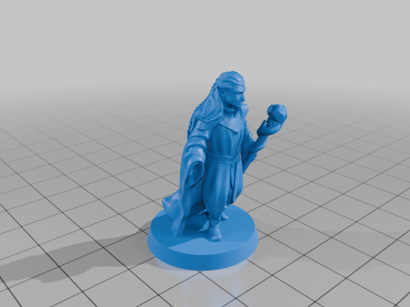 Miniatura 4 do modelo 3D Elf wizard FDM supportless