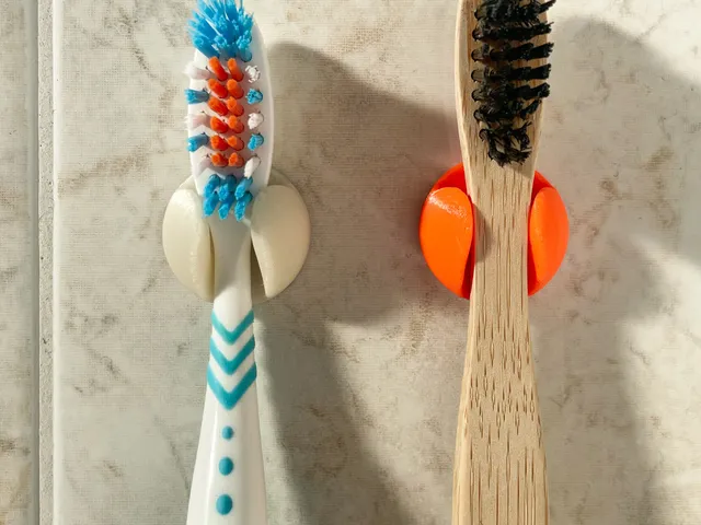 Simple yet elegant toothbrush holder/ hanger