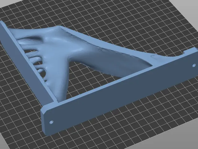 Remixed 80kg Shelf Bracket for sideways printing