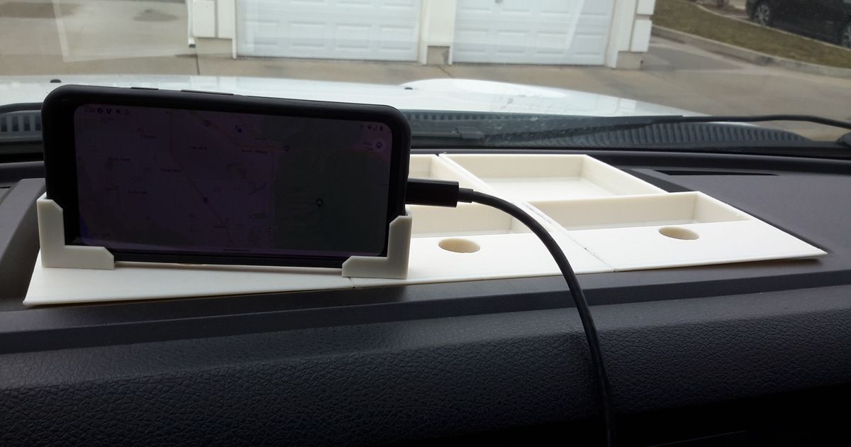 Dash Insert Phone Holder for Ford F250 by SquidVicious Download free