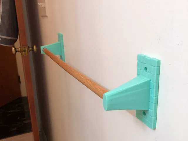 Bathroom towel rack holder