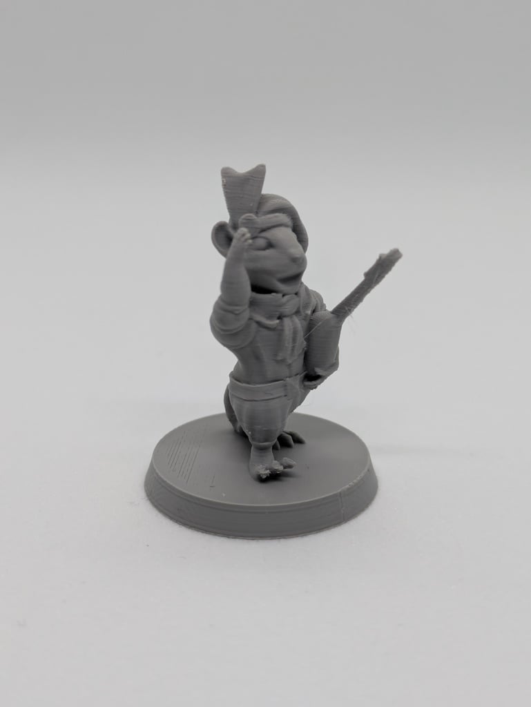 Mouseling bard FDM supportless — miniatura 2