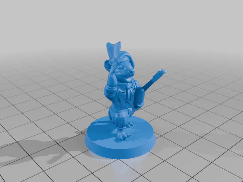 Mouseling bard FDM supportless — miniatura 4