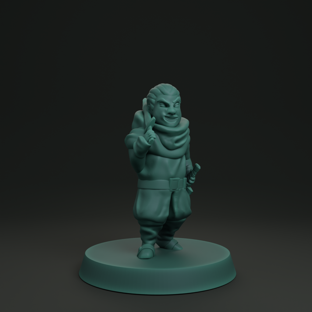 Halfling rogue FDM supportless