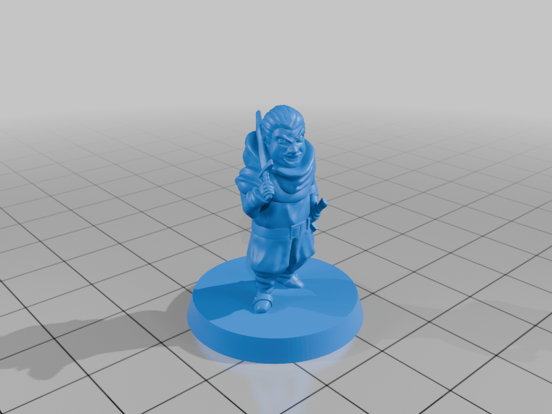 Halfling rogue FDM supportless — miniatura 4