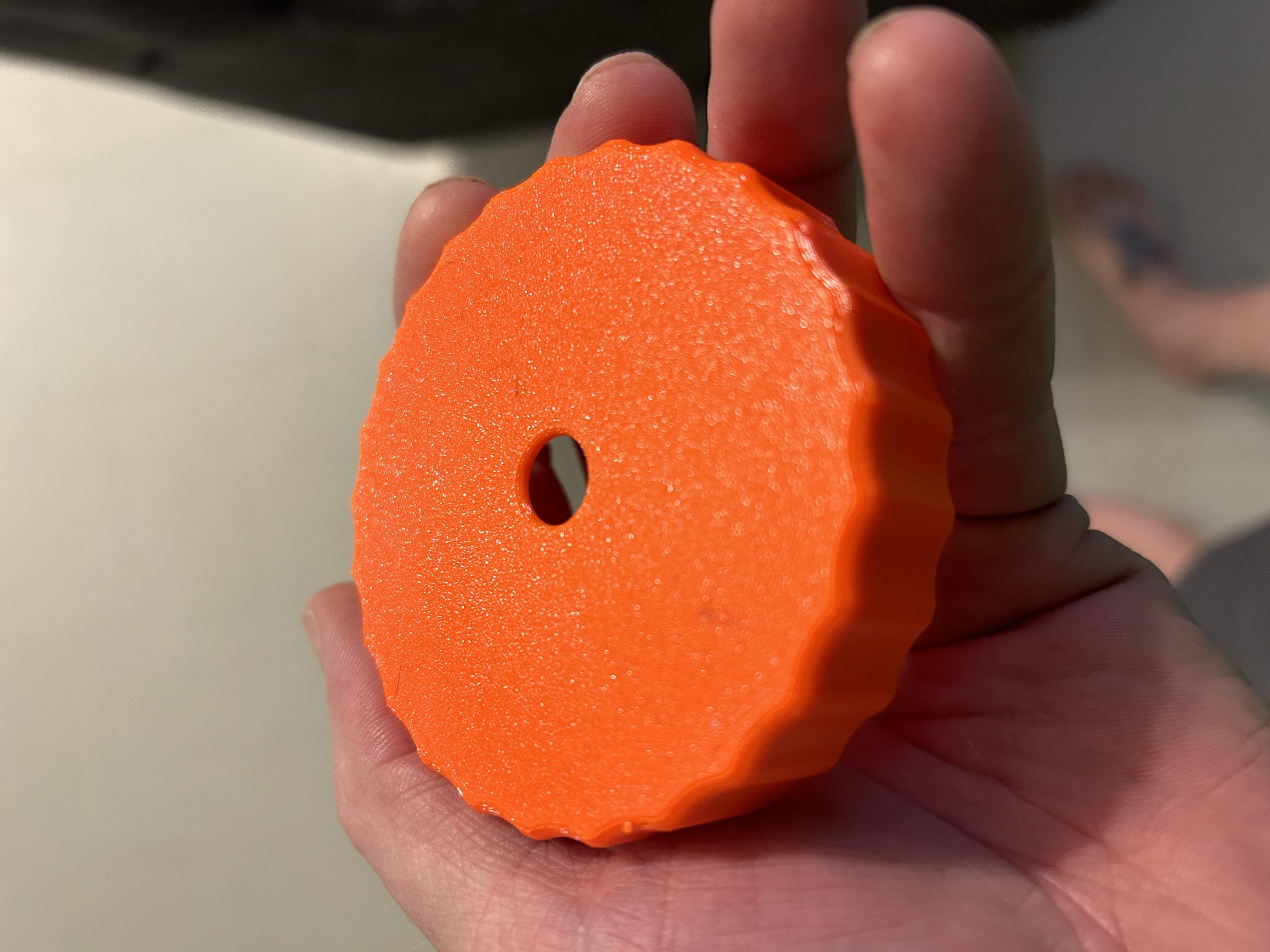Mason jar lid with straw hole