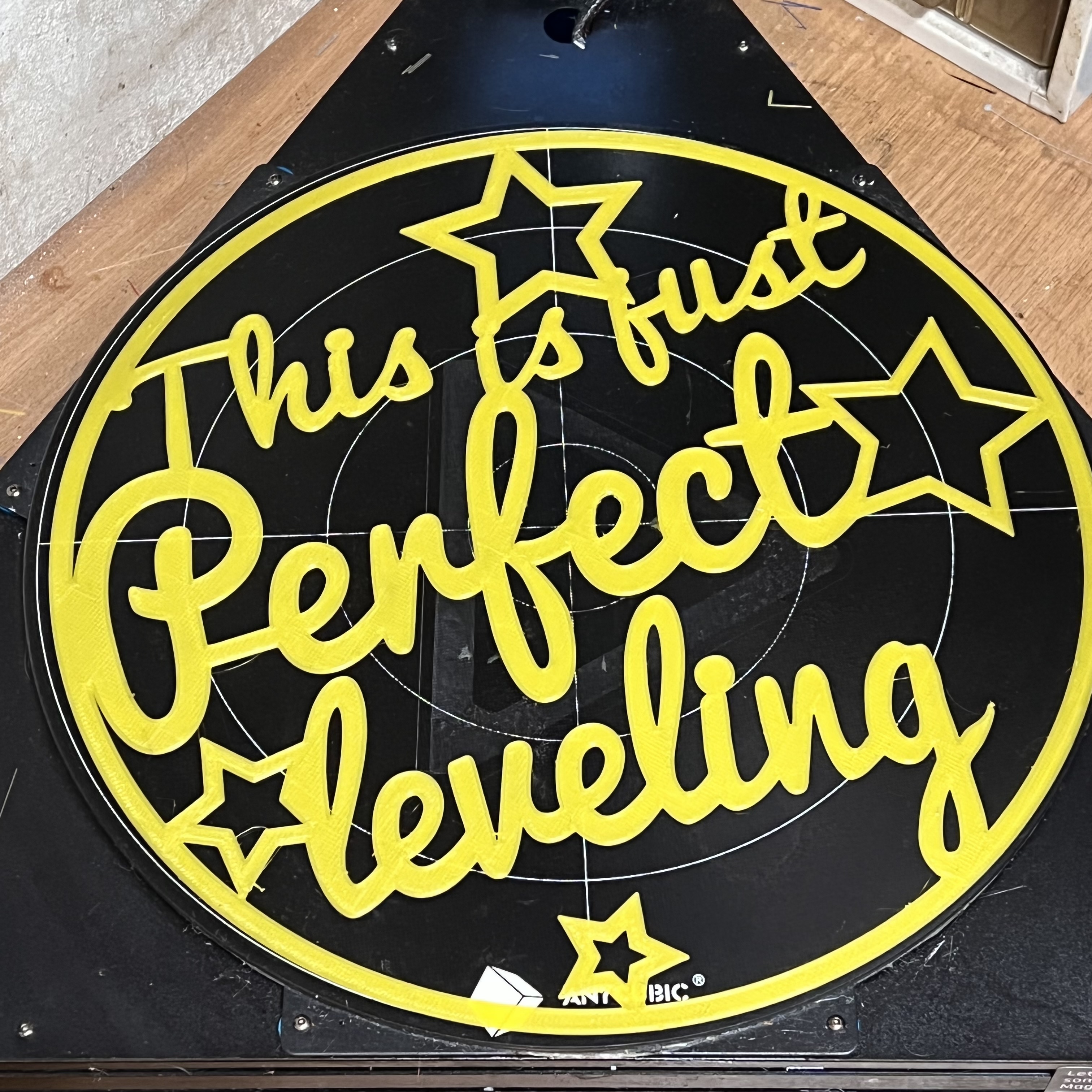 Delta printer bed leveling test (unconventional)