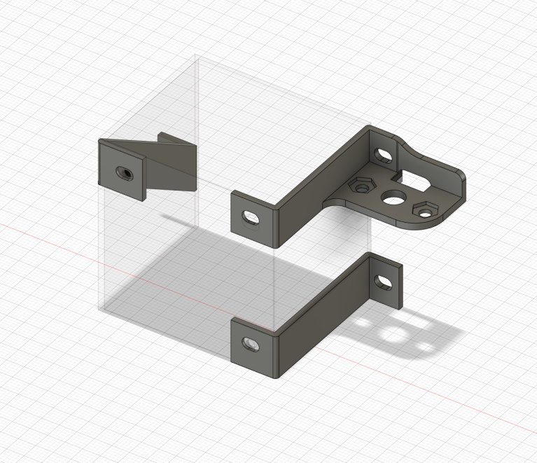 Flyingbear Reborn hotend light shroud with integrated probe mount