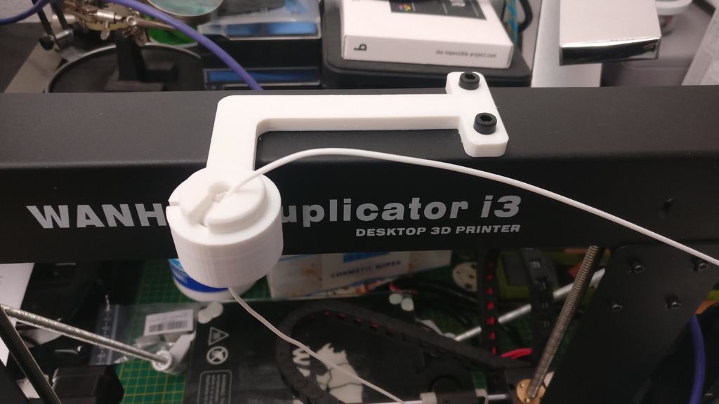 Sturdy and short filament guide for wanhao duplicator i3