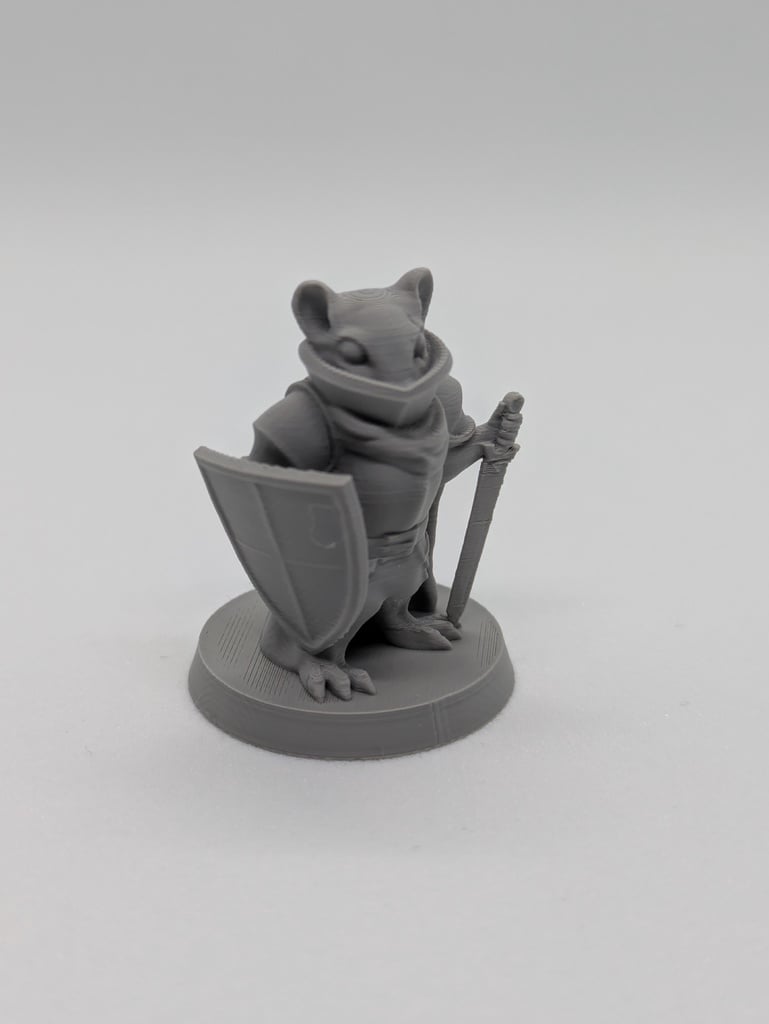 Mouseling Paladin FDM supportless — miniatura 2