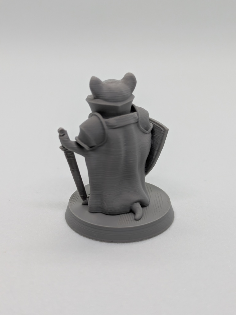 Mouseling Paladin FDM supportless — miniatura 3
