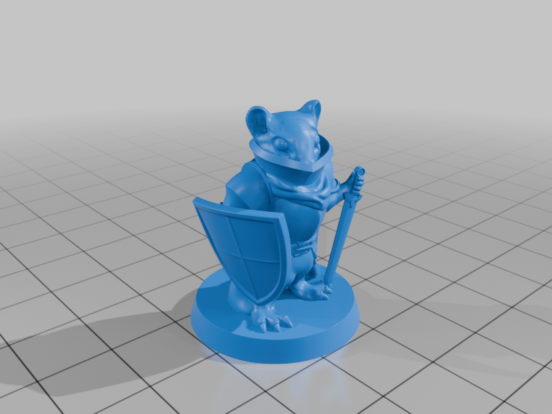 Mouseling Paladin FDM supportless — miniatura 4