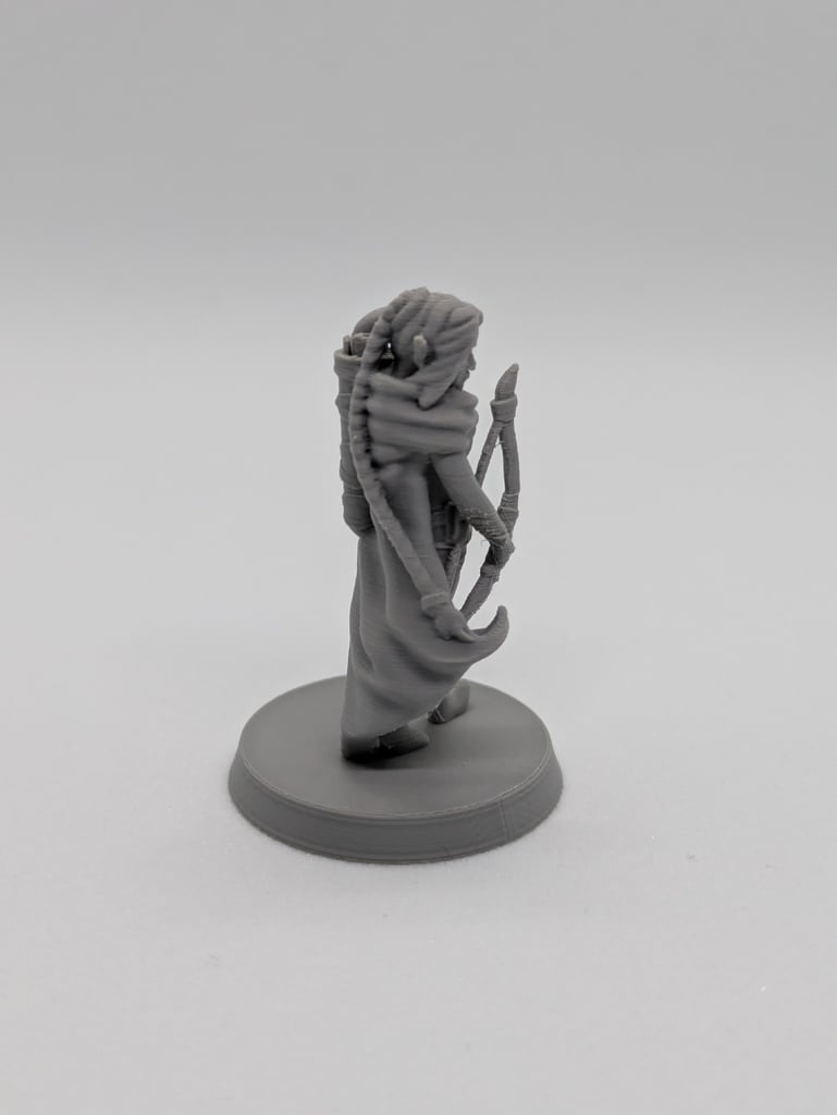 Elf ranger FDM supportless — miniatura 3