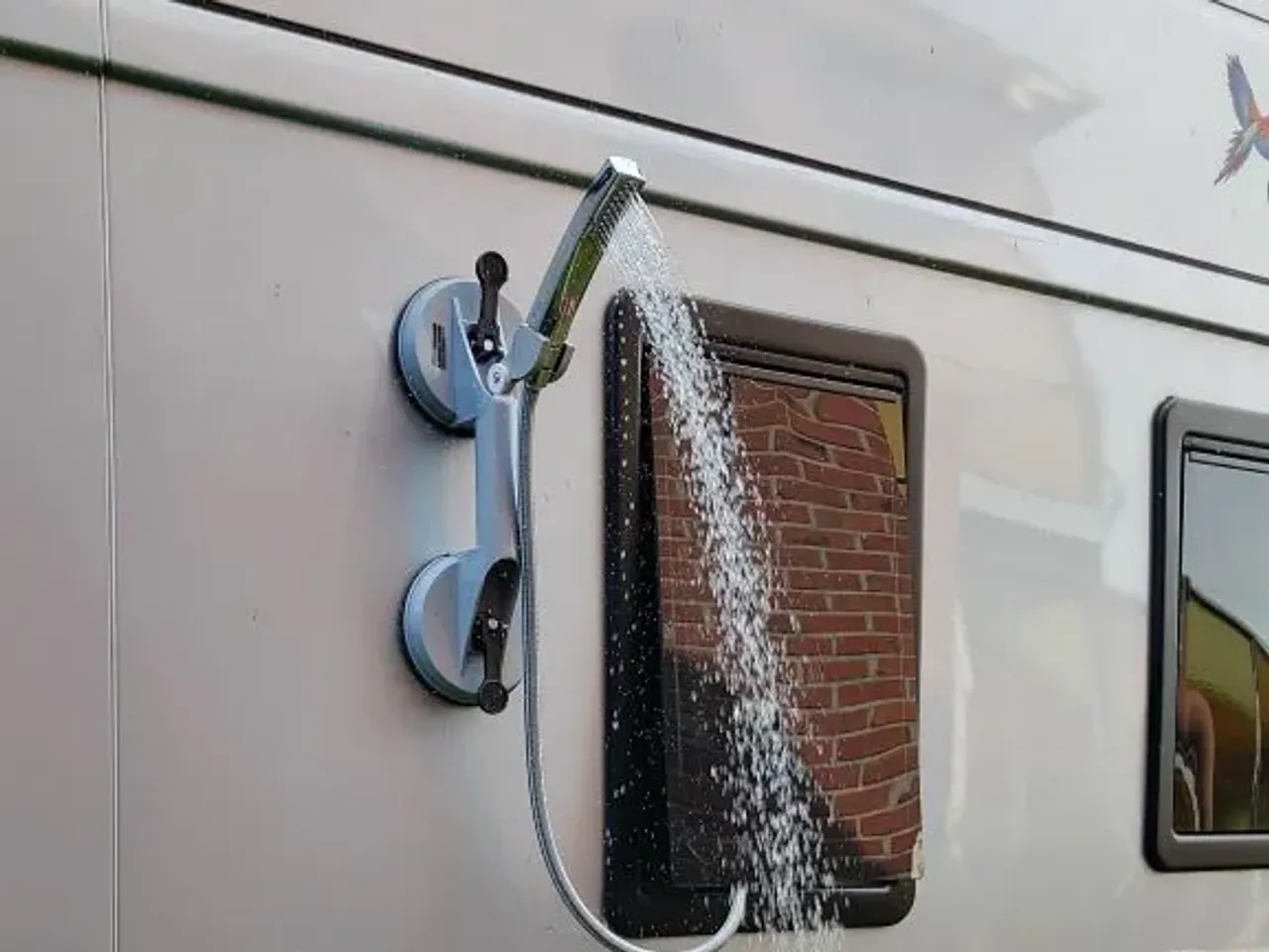 External shower head holder for camper van by SveLil, Download free STL  model