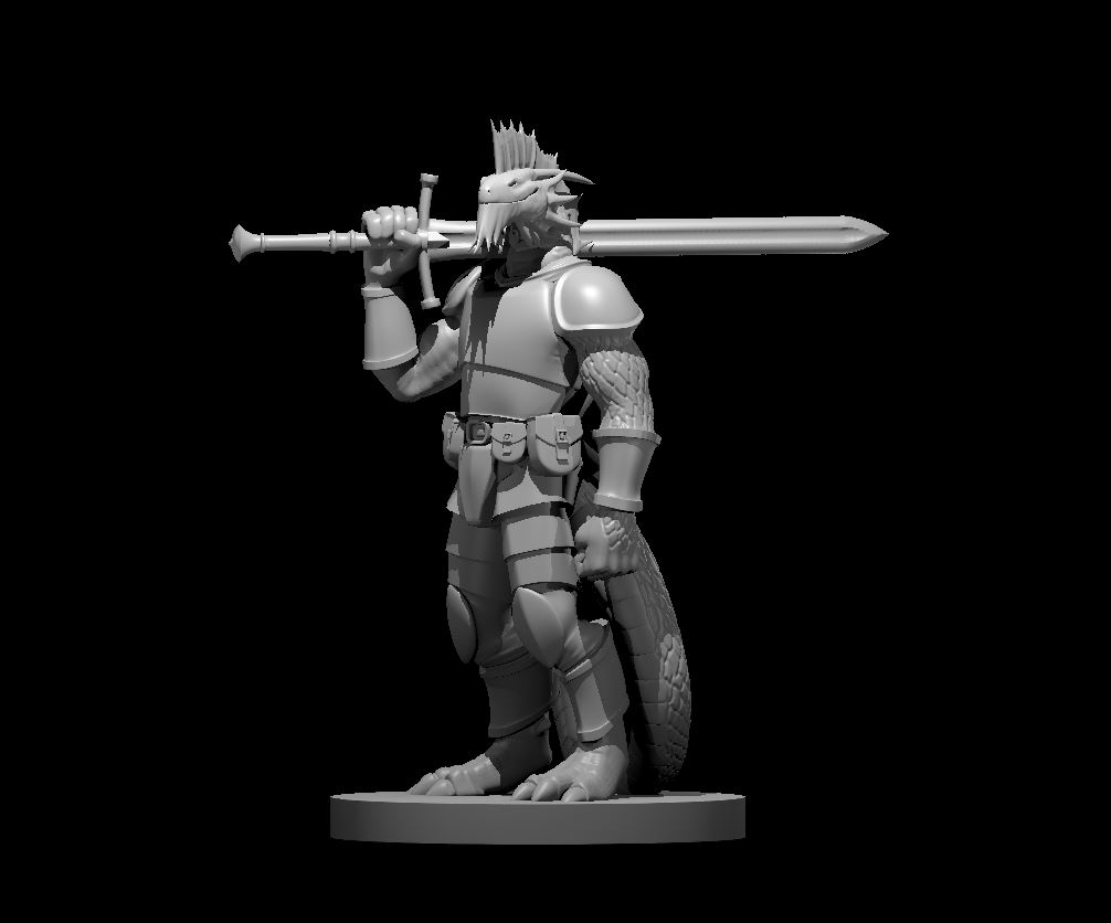 Miniatura 5 do modelo 3D Half Dragons