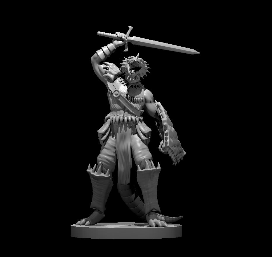 Miniatura 8 do modelo 3D Half Dragons