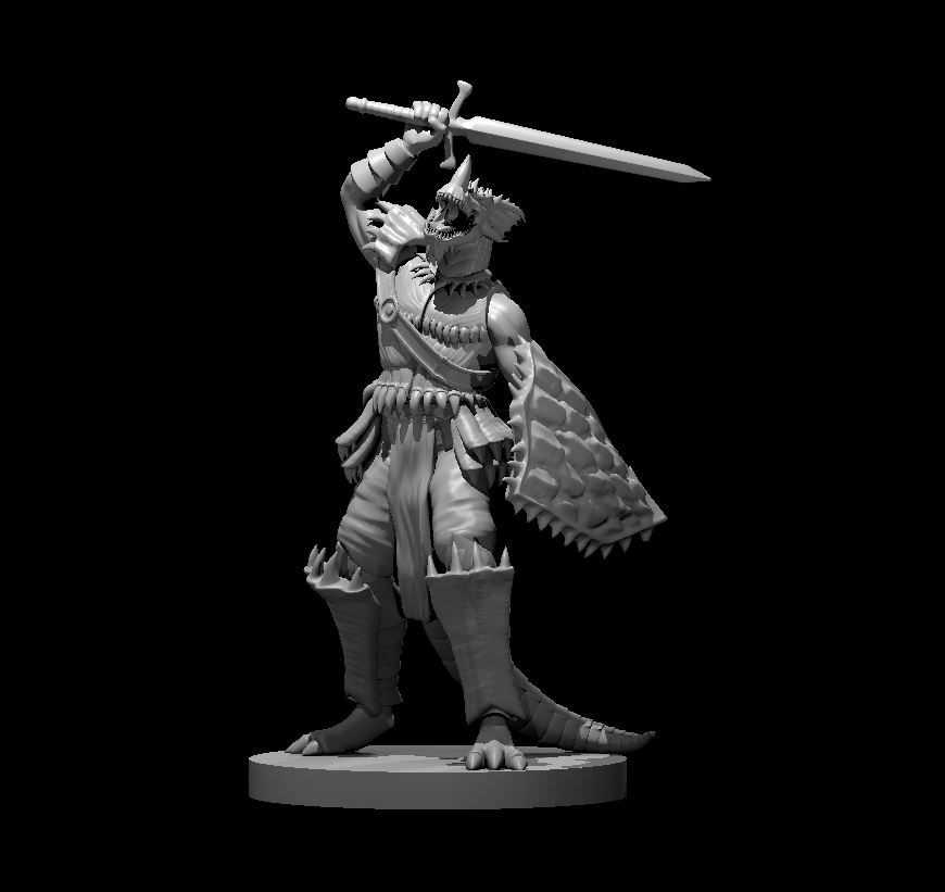 Miniatura 10 do modelo 3D Half Dragons
