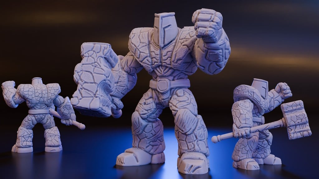 Cobalt Hammer Golem - Huge Construct (DND / TTRPG)