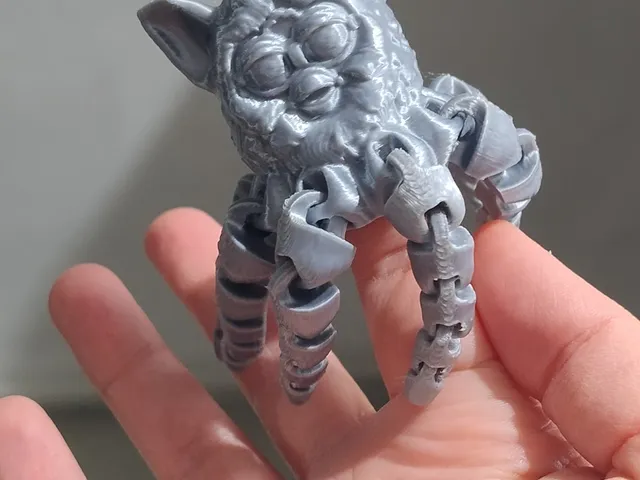 Fidget Toy Furby Octopus Print In Place Supportless Flexy
