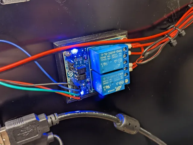 Relay mount for enclosure