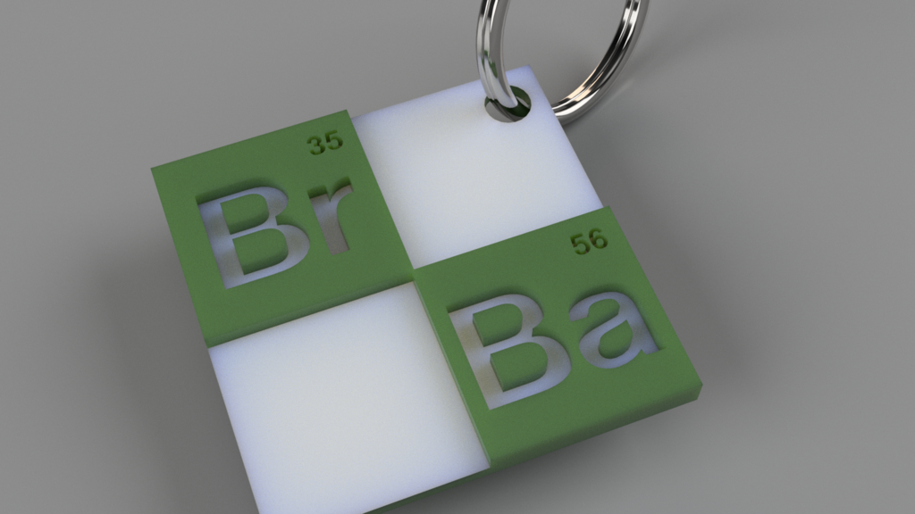 Breaking Bad Logo Keychain – 3D Printable Fan Art (No Supports Needed)