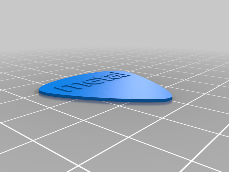 Very simple customisable plectrum
