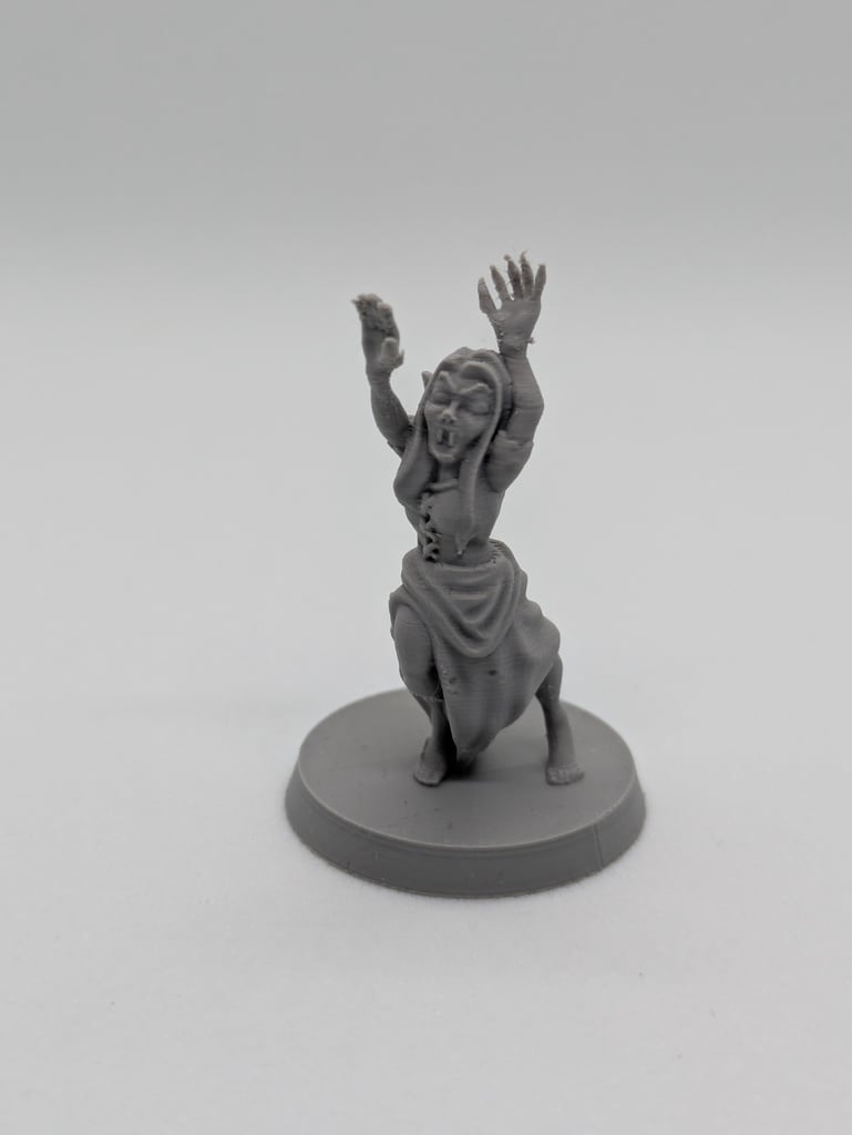 Vampire spawn female FDM supportless — miniatura 2