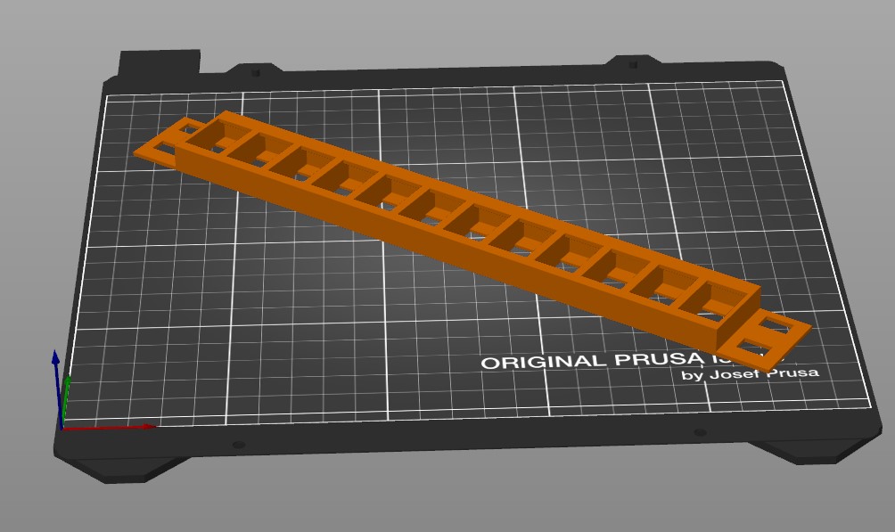 10 inch patch panel - 12 keystone module (1/2 U) 3D model thumbnail