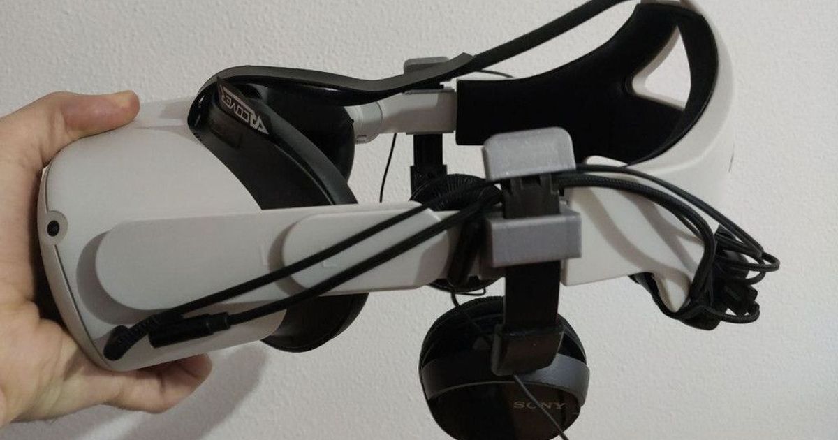 Oculus Quest 2 Headphone Adapter For Sony ZX110 and aftermarket Elite