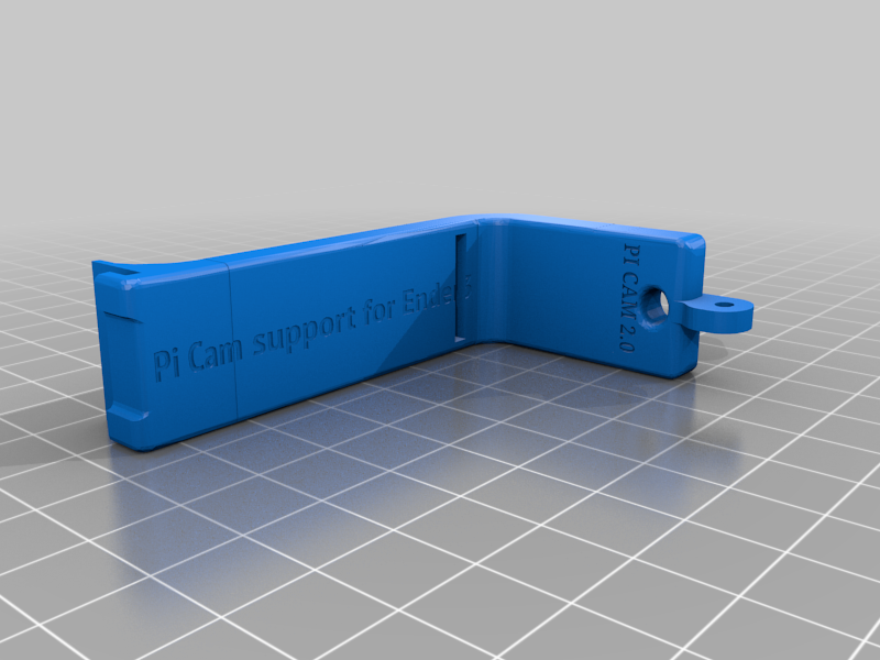 Longer Pi Cam support for Ender 3 Y rail